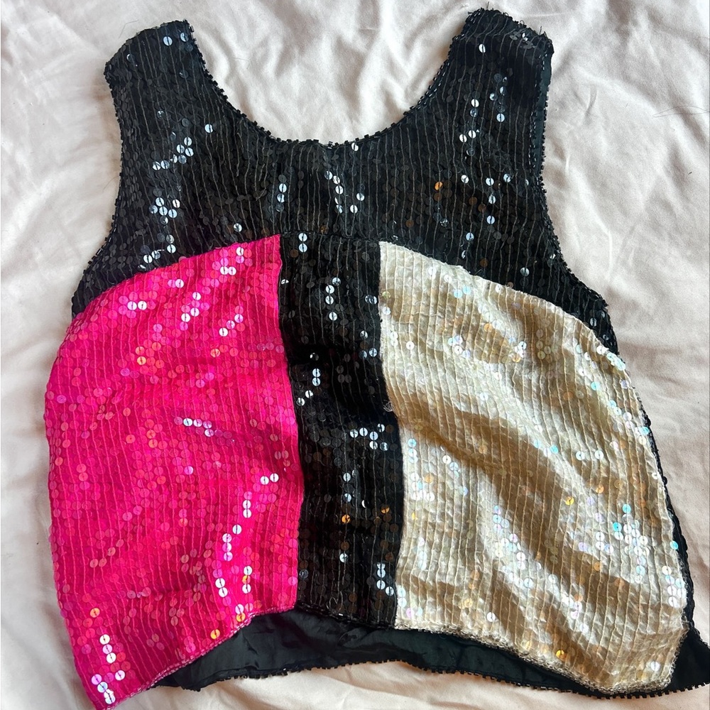 Sequined 60s inspired vintage top.
